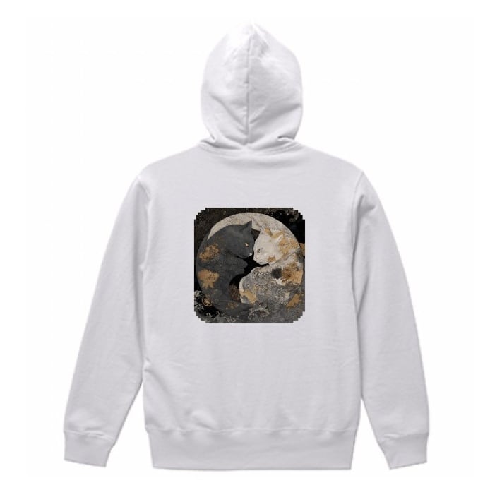 「月影に溶けるふたつの魂」プルオーバーパーカー/"Two Souls Melting in the Moonlight" pullover hoodie