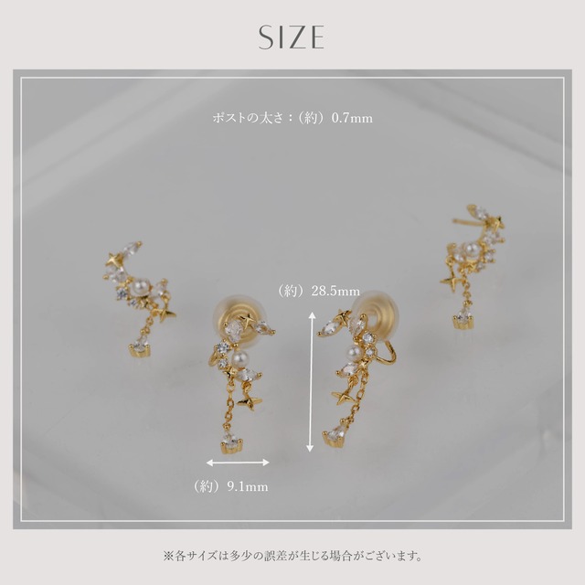 Earring/Pierce -Gold-