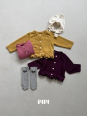 【取寄】PIPI  フリルカーディガン｜秋服｜韓国子供服｜26/AT