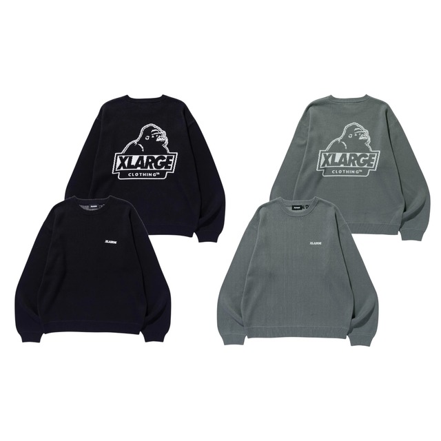 【XLARGE】SLANTED OG KNIT SWEATER【エクストララージ】