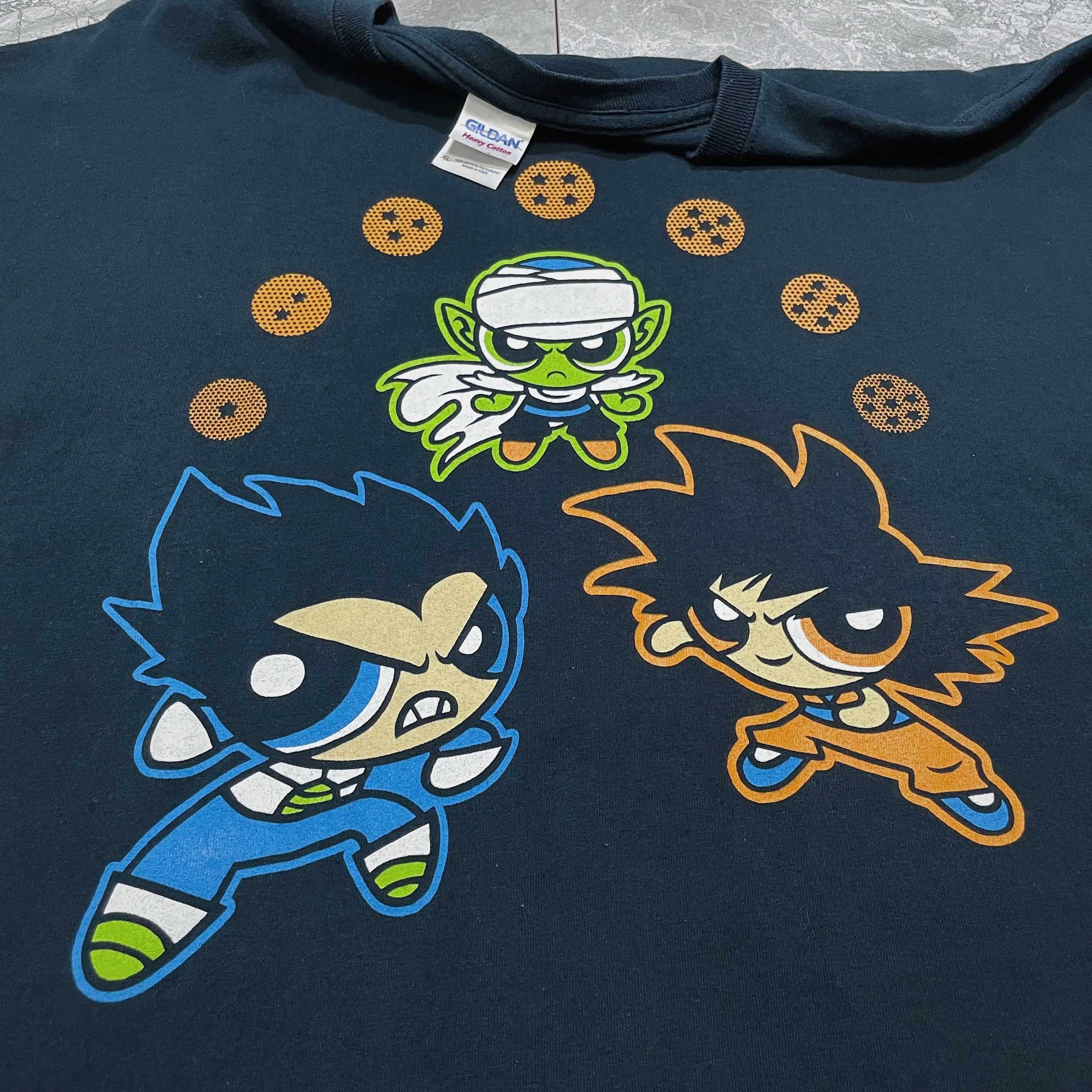 パワーパフガールズ　パロディ　ドラゴンボール　ハリーポッター　Tシャツ2枚セット 00s~ パワーパフガールズ “ドラゴンボールパロディでしかもタグ付き