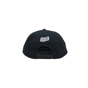 MOCO LOGO Unstructured 5-Panel Snapback [BLACK]