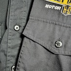 Harley-Davidson ワークシャツ 半袖 ワンポイント刺繍 ハーレー