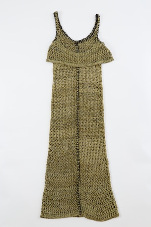 COIL YARN MIX ONEPIECE 26SSAC-018 YELLOW×KHAKI