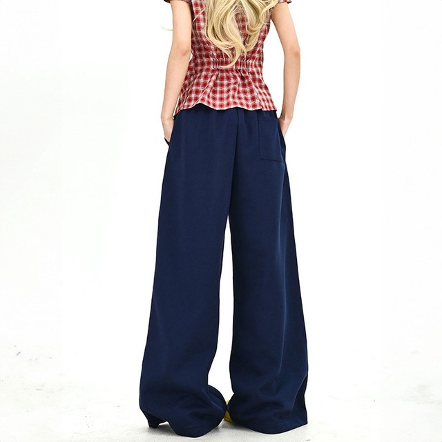 ナンバーロゴストリートワイドパンツ 2col   R01732