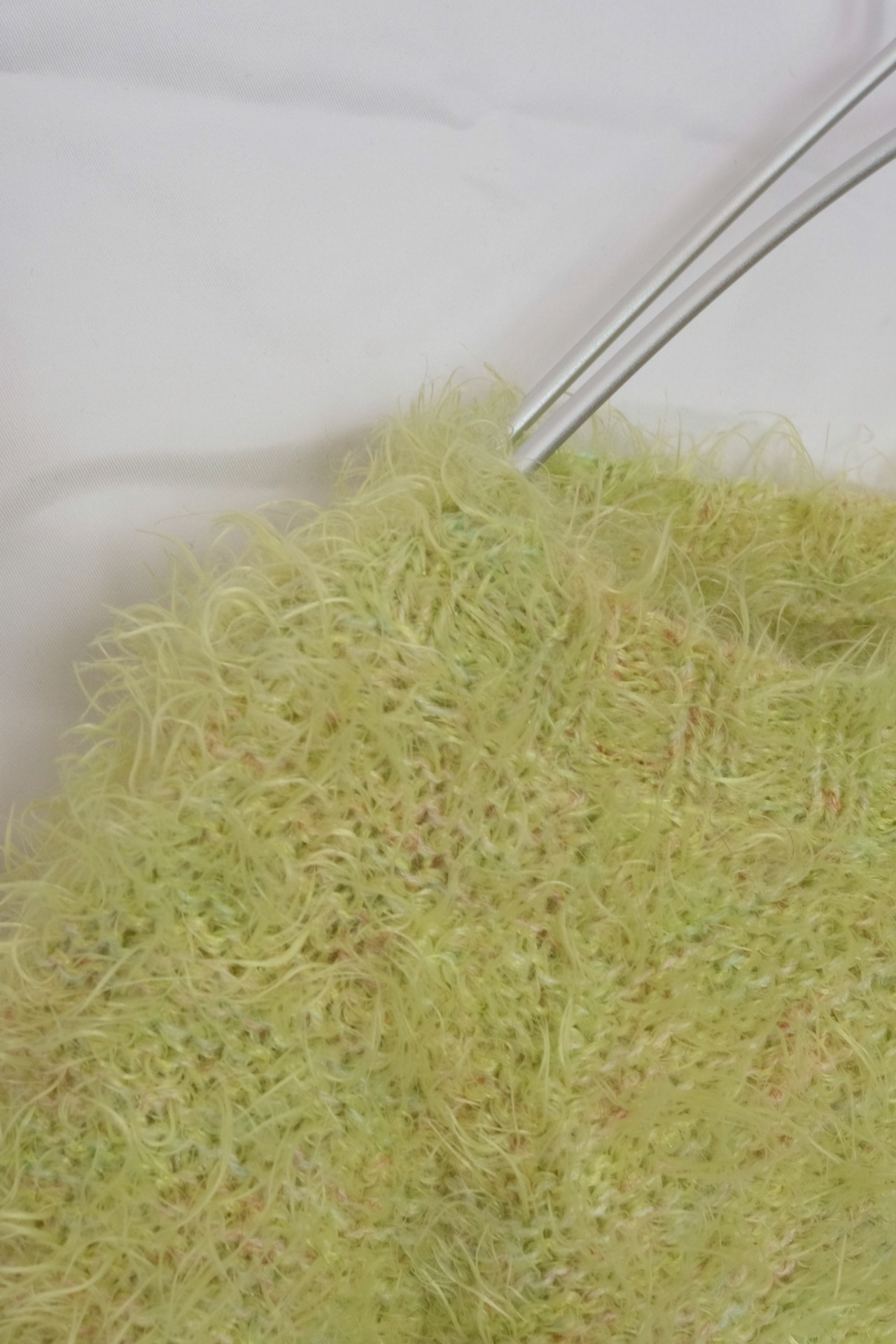 Shaggy knit top