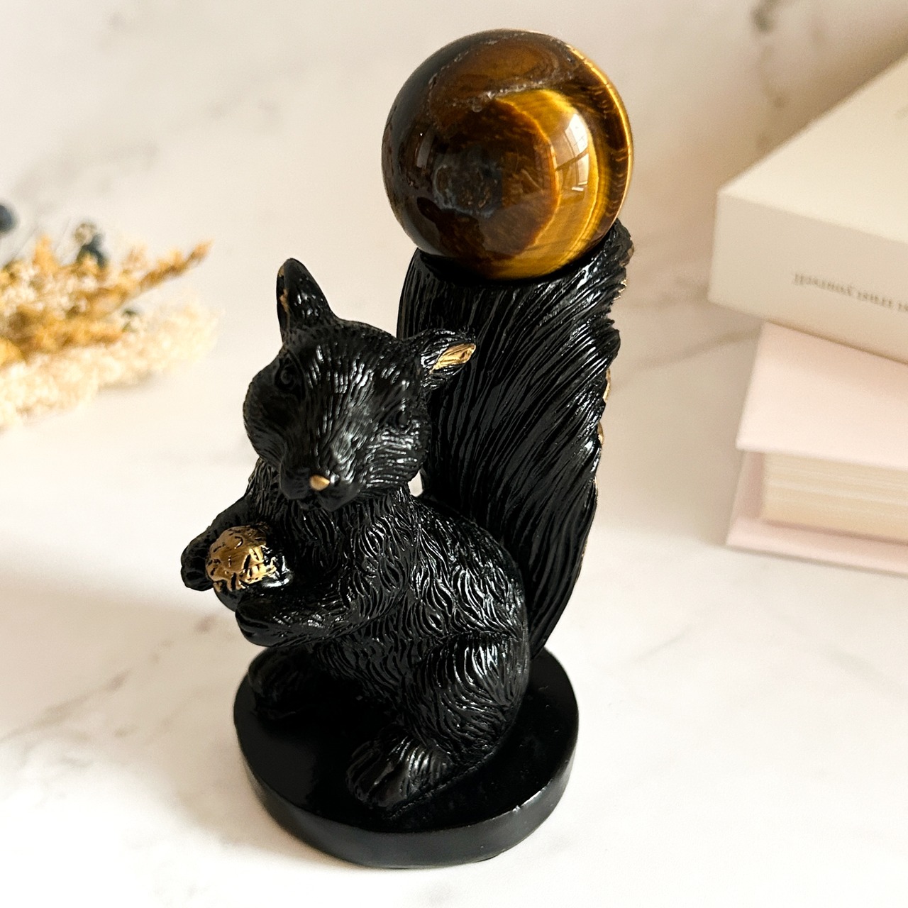 リスちゃんアンティーク調スフィアスタンド