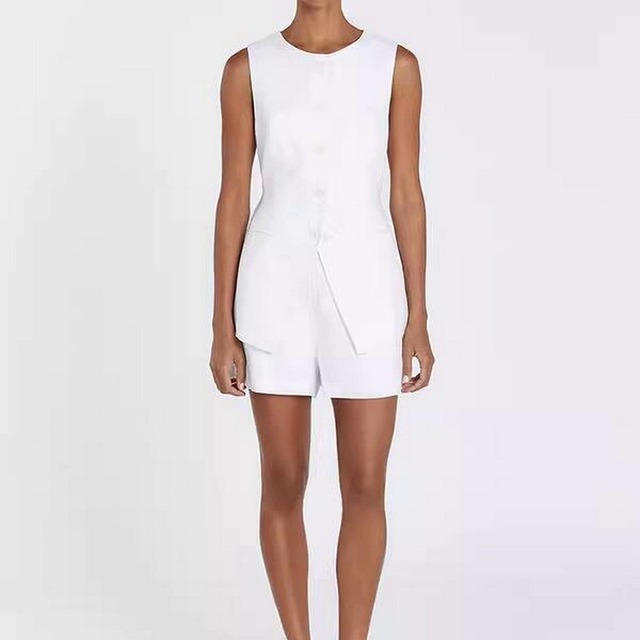 vest short pants/skirts sleeveless setup　W00361