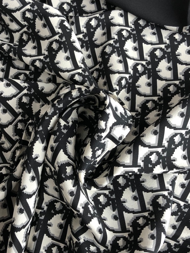 Christian Dior クリスチャン ディオール トロッター スカーフ ブラック シルク vintage ヴィンテージ オールド 2mgxgg