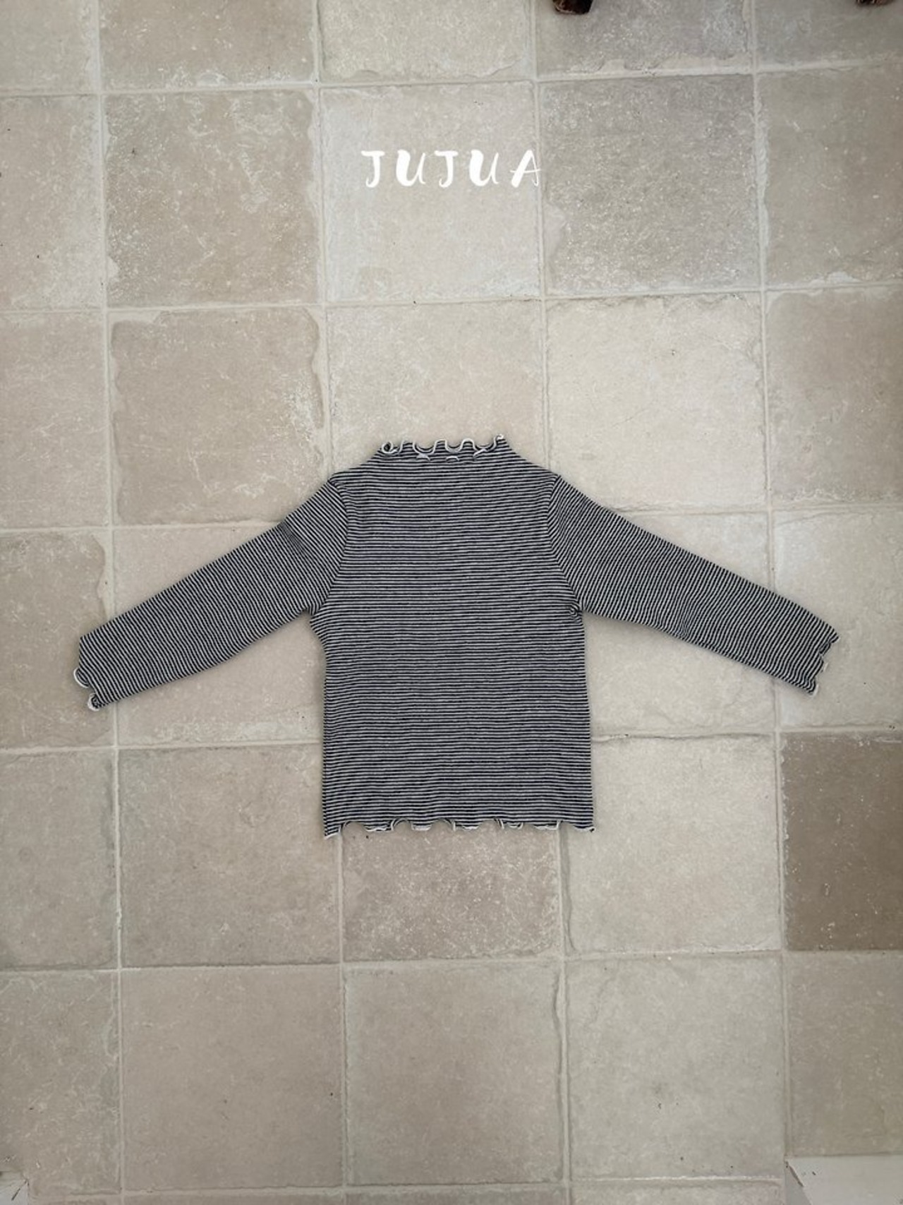 韓国子供服 / JUJUA / 26Autumn / ストライプ タートルネックTシャツ / 秋服 *XS~XL*