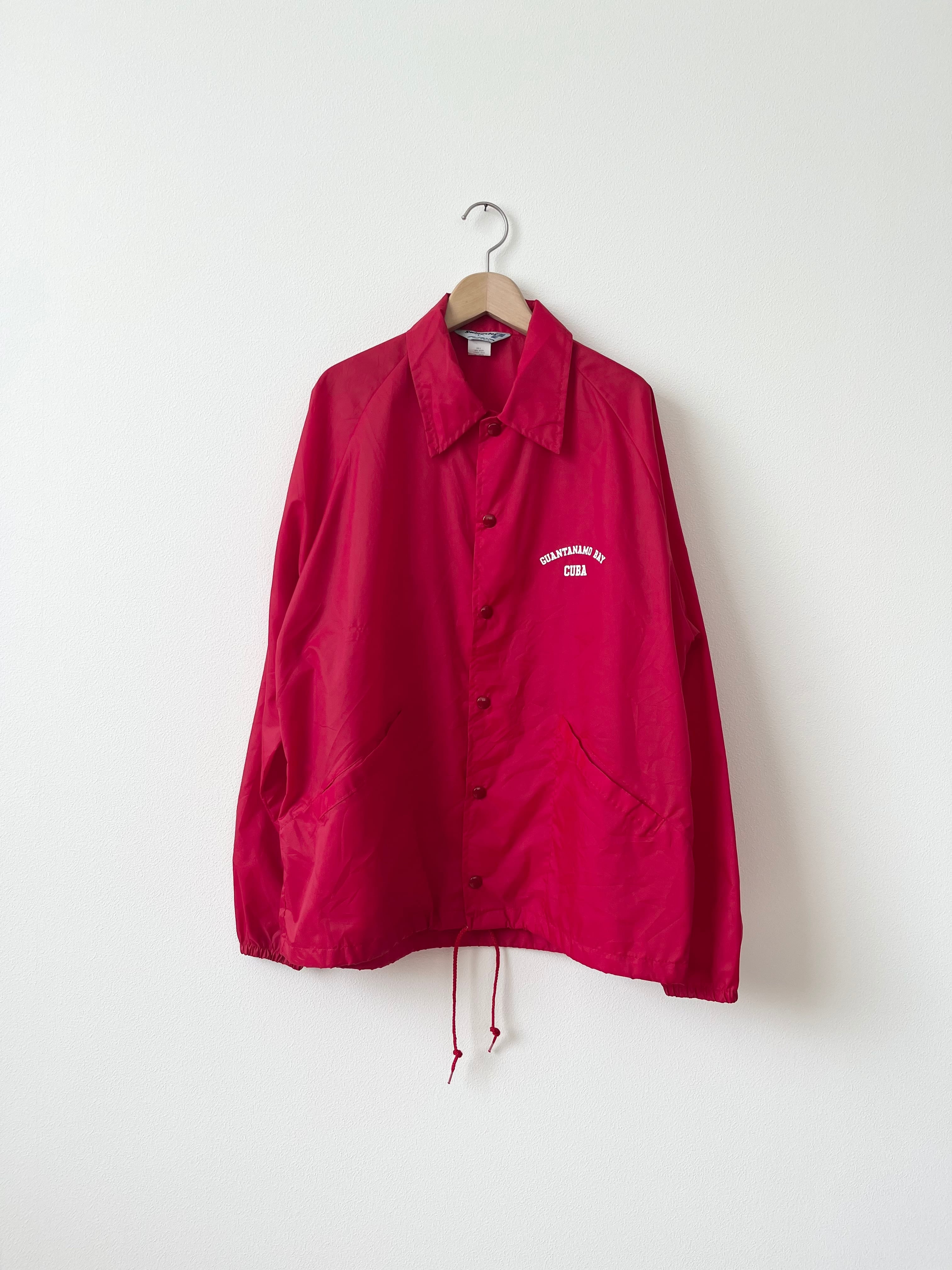 USA製 古着 コーチジャケット 赤