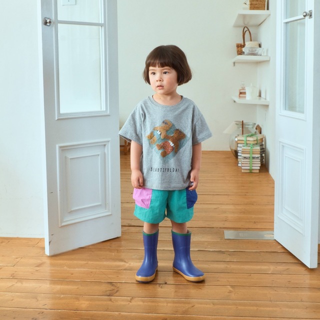 [予約][送料無料]≪1st blue≫Summer Bear Short-Sleeve T-shirt 5