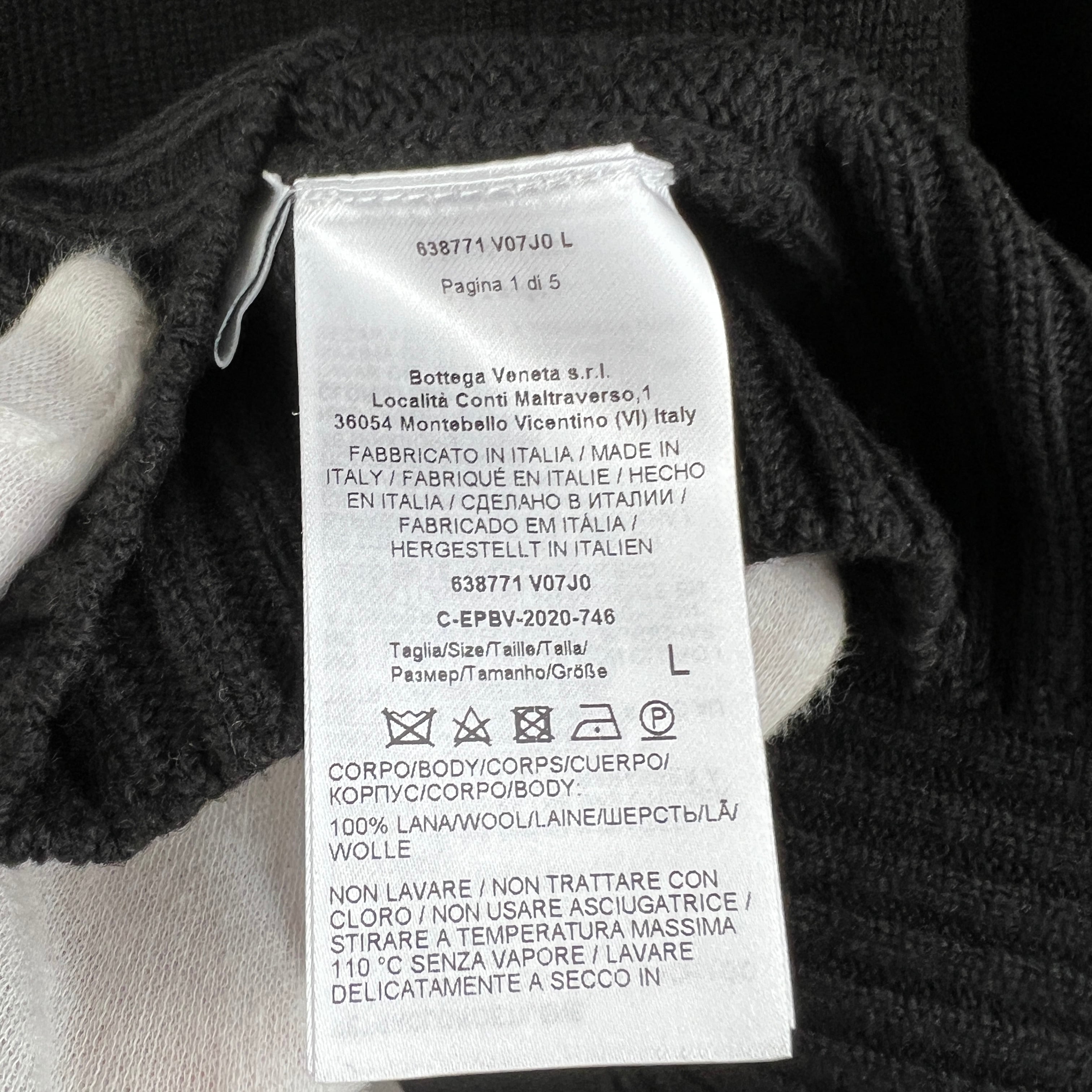 Bottega Veneta(ボッテガ ヴェネタ) Wool Pull Sweater Knit 2020AW 