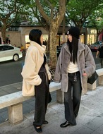 【新作5％OFF・3日間】Eco-Fur Half Coat_3colors