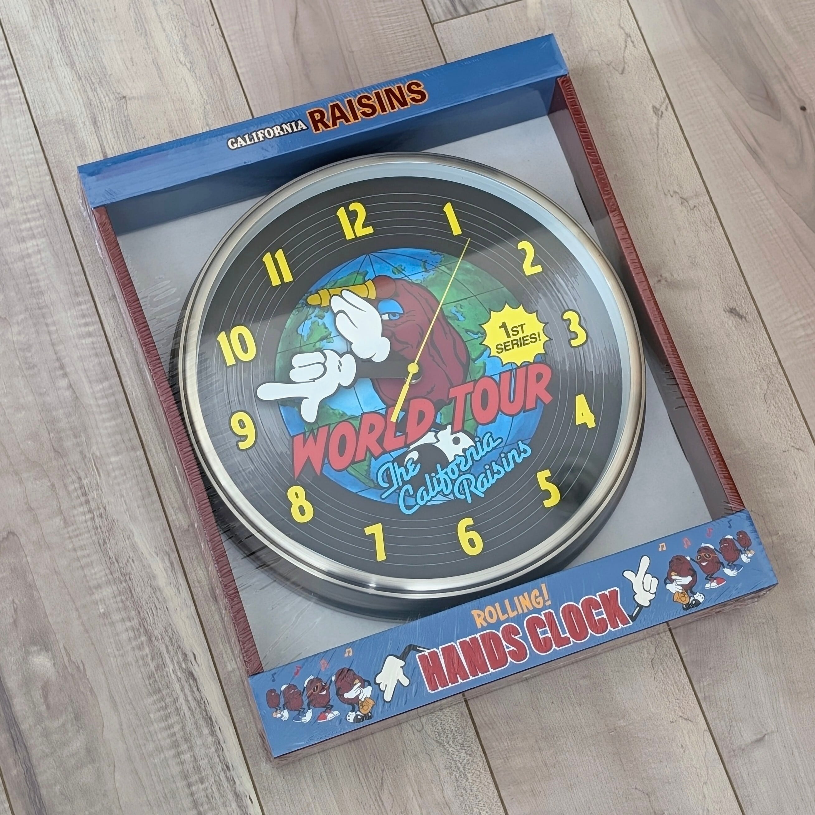 ✨️腕が動いちゃうウォールクロック⌚✨️【 The California Raisins / カリフォルニア レーズン 】HANDS WALL CLOCK / 壁掛け時計 / ウォールクロック〚アメリカン雑貨 アメトイ〛