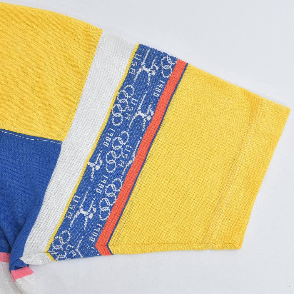 80s Vintage 1980 オリンピック USA 切替デザイン Tシャツ モスクワ