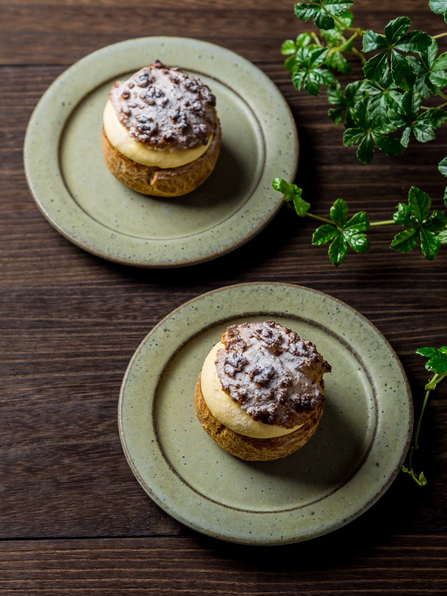 SHIROUMA 洋皿 15cm 緑青（ケーキ皿・ソーサー）／長谷川 哲也