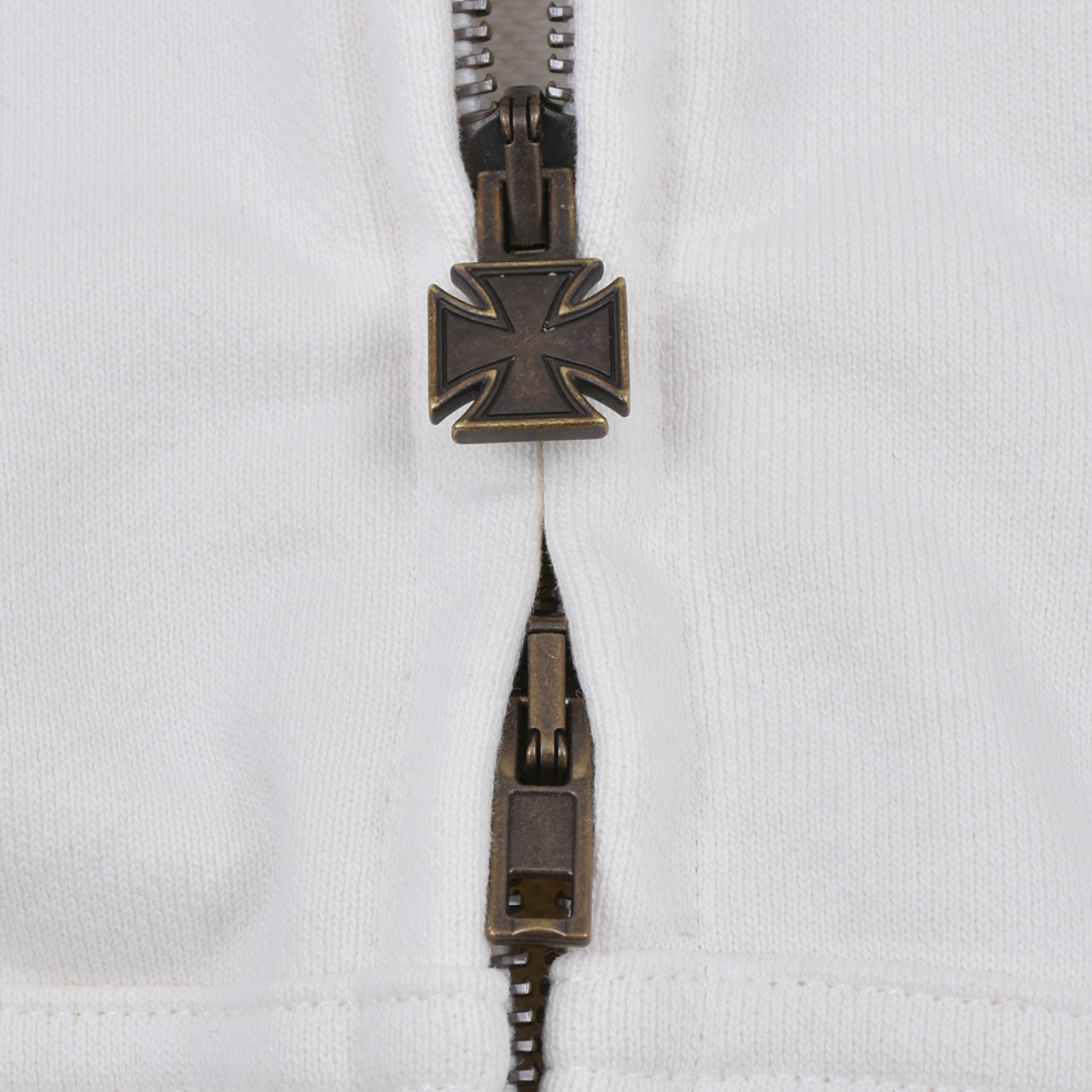 【VETEMENTS】BIKER CROSS SLEEVES ZIP-UP HOODIE - 8