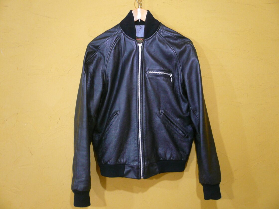 アメリカ製 SKOOKUM スクーカム オールレザー JKT 黒 サイズ40 MA-1