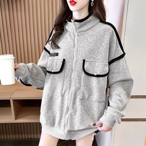 ジップアップ パーカー レディース 韓国 秋冬 裏起毛 防寒 保温 大人 かわいい 暖かい おしゃれ カジュアル スウェット アウター 羽織り トップス 大人可愛い 大人女子