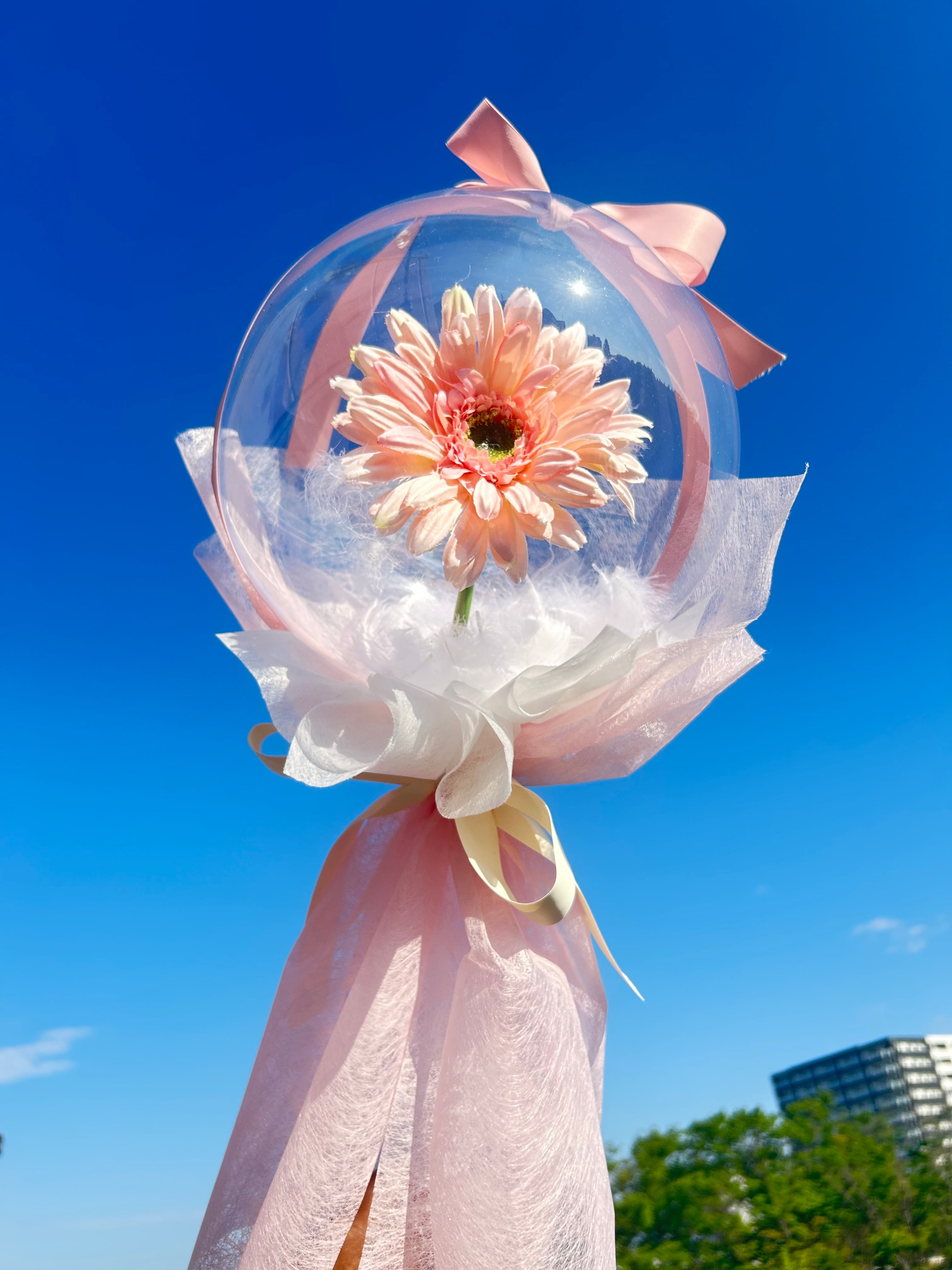 ガーベラ 1輪 バルーンフラワー フラワーバルーン ギフト プレゼント