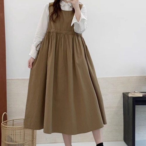 2色／サイドリボンギャザージャンスカ ・8960