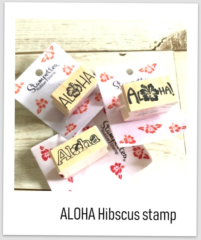 ALOHAスタンプ♪ハイビスカス　sizeS