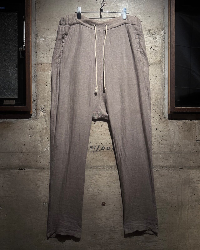 【Caka】“Poeme Bohemien” Linen Sarrouel Easy Pants