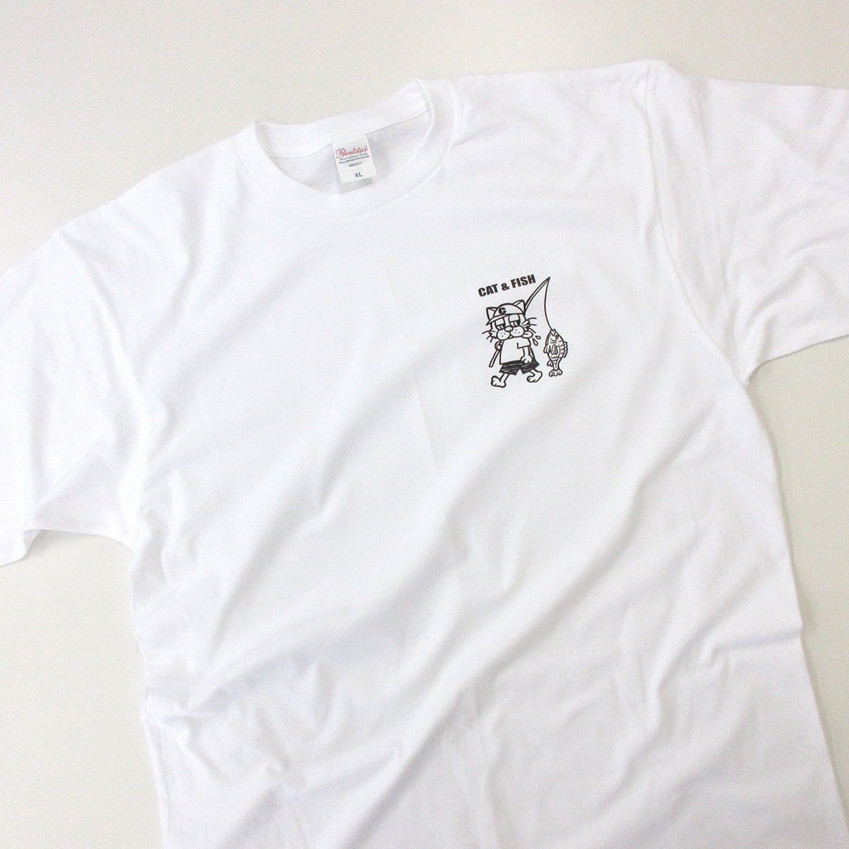 選べるデザイン アウトドア 釣りネコ Tシャツ sp10 釣り ブラックバス シーバス ヒラメ アオリイカ イシダイ ロウニンアジ