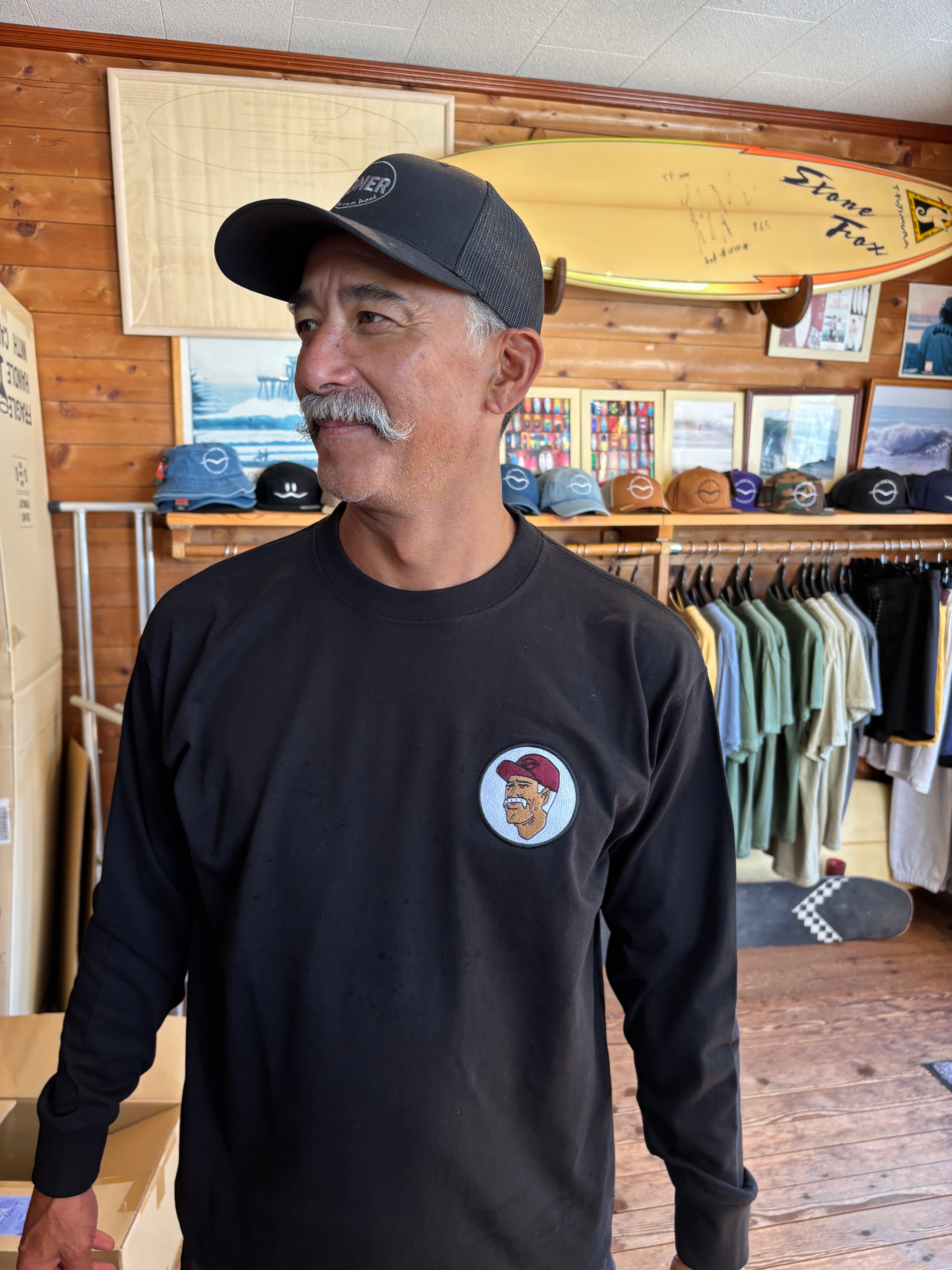 Claude Maki 50th Anniversary Long Sleeve Shirt White | TF SURF SHOP