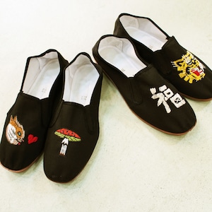 LET'S 功夫　　Kung-Fu Shoes  /　KF01　刺繍入りカンフーシューズ