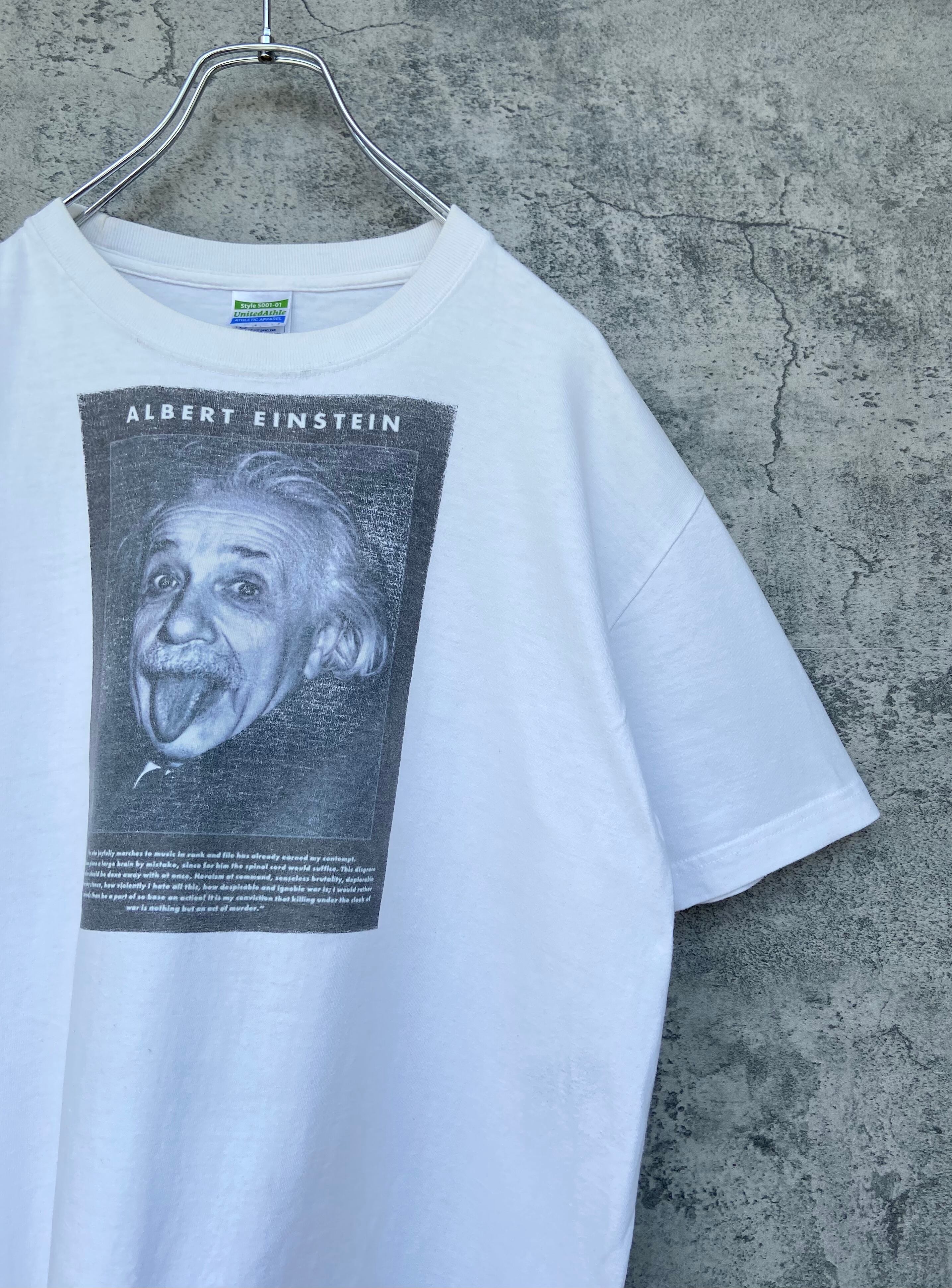 Albert Einstein アインシュタイン 黒 Tシャツ ボックスデザイン