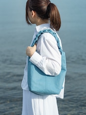 【Lサイズ】琵琶湖生まれの三つ編みバッグ