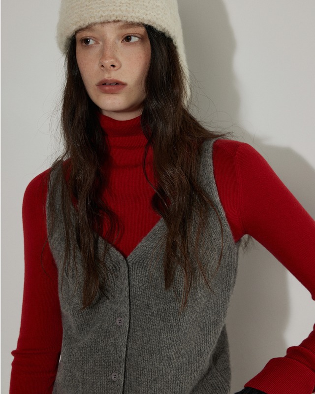 knit camisole vest(gray)