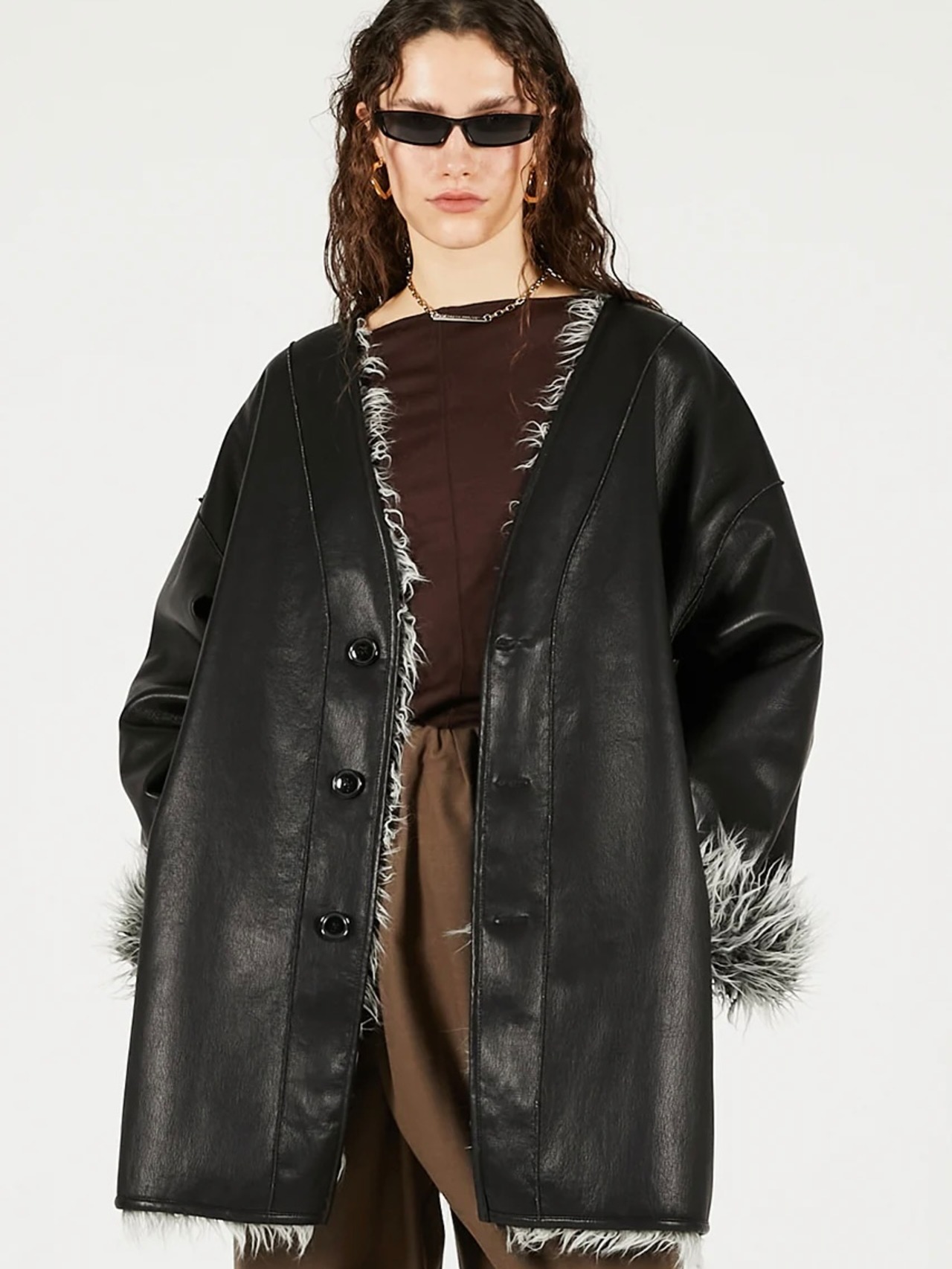 【25AW】PRANK PROJECT プランクプロジェクト /Reversible Fur Coat / ファーコート - 4