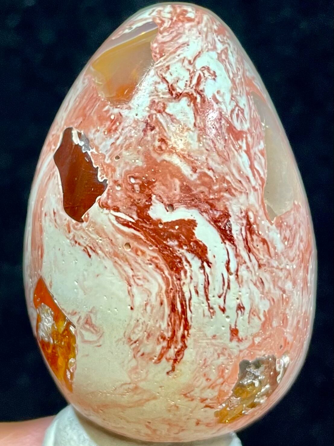 9) 美品!メキシコ産「オパール」エッグ