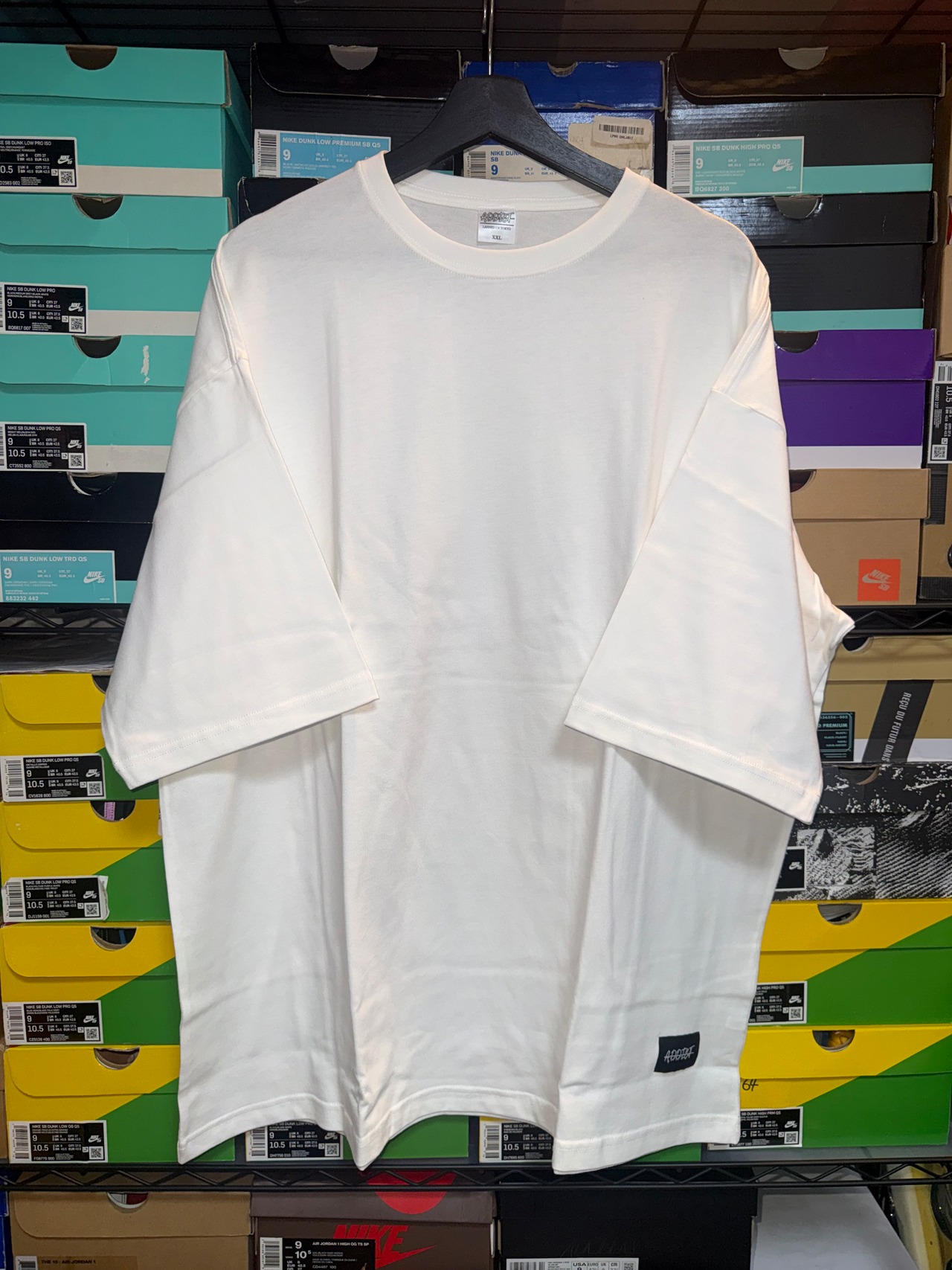 【SAMPLE】A.D.D.I.C.T Original Plain Label Tee White【XXLarge】