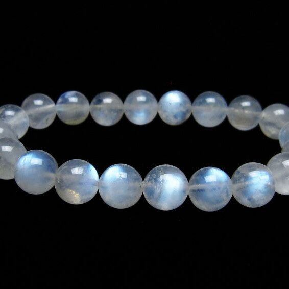 ムーンストーン ブレスレット 10mm 一点物 メール便可 [M便 1/10] 111-44494