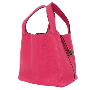 Used HERMES エルメス ピコタンロック MM / 22 トリヨンクレマンス ローズエクストレーム ピンク シルバー金具 美品