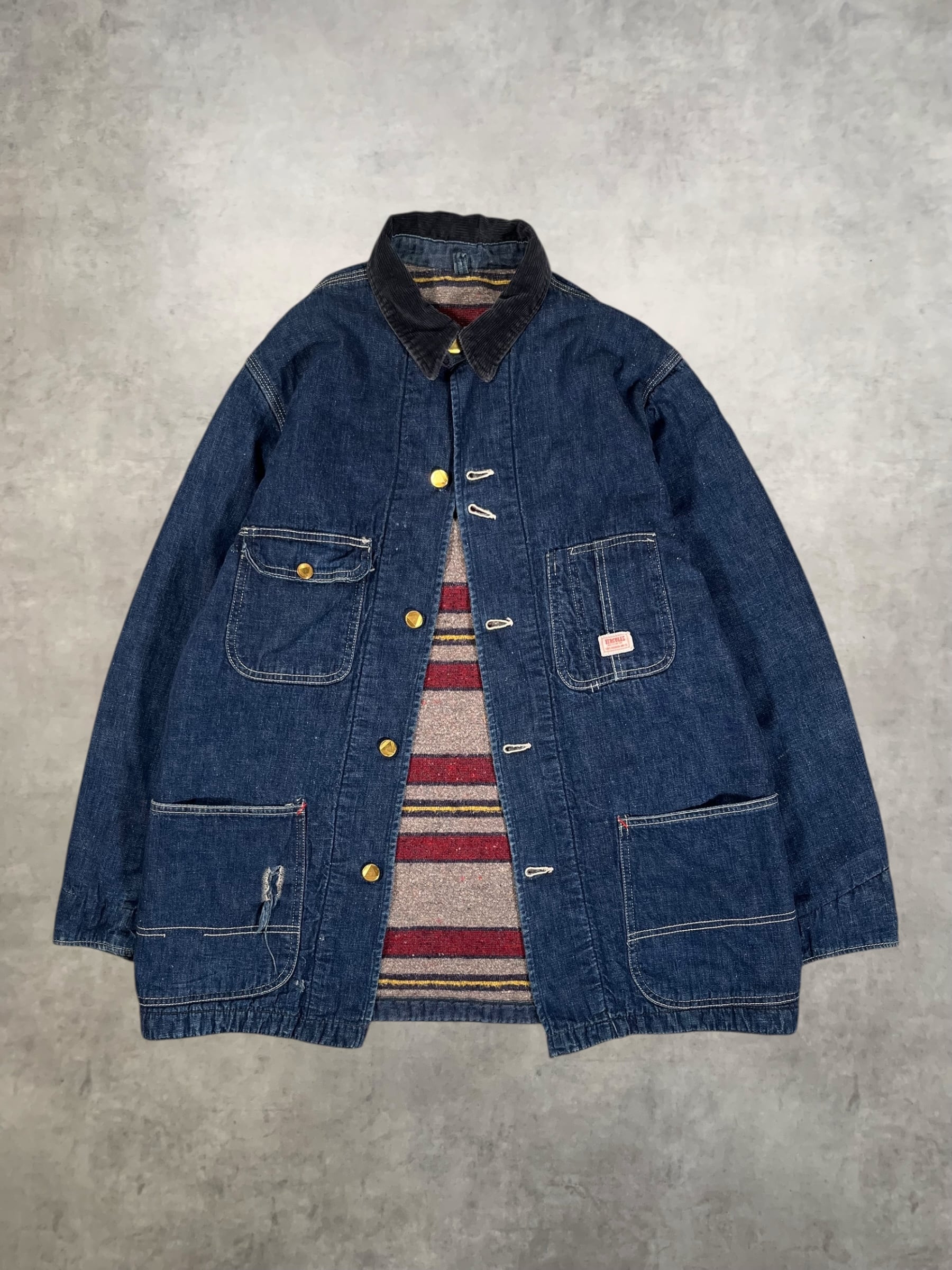 60's “HERCULES” Blanket Lining Denim Coverall | RENGA CLOTHING STORE
