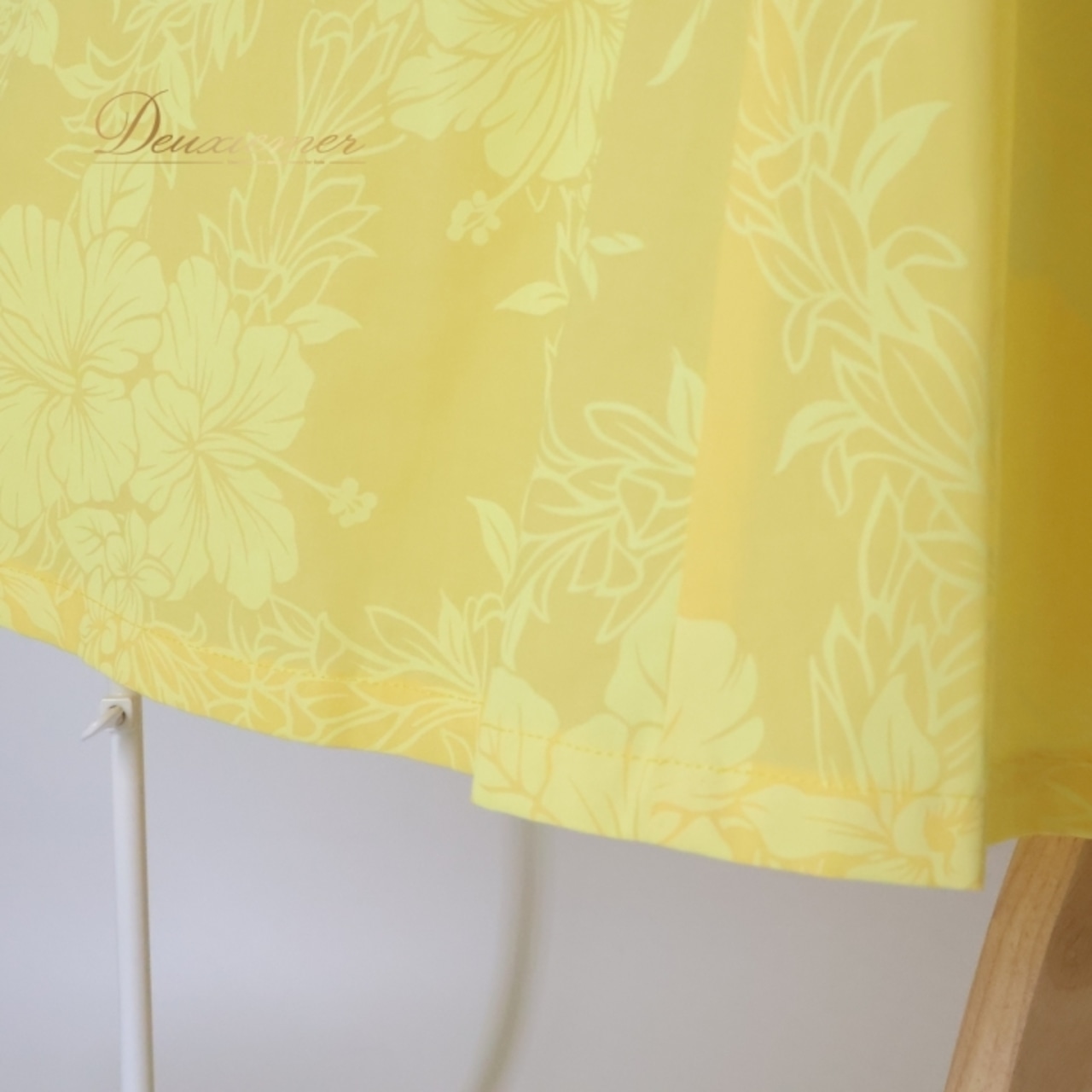 フラダンス 衣装 ワンピース ドレス イエロー系 マーメイドライン エムエムジェイ 日本製 ハイビスカス柄 ハワイアンプリント MermaidLine MMJ アロハ フラ ダンス レッスン 練習 華やか 鮮やか かわいい おしゃれ さわやか シンプル フラダンス衣装 ハワイアンドレス ドレスアップ リゾート