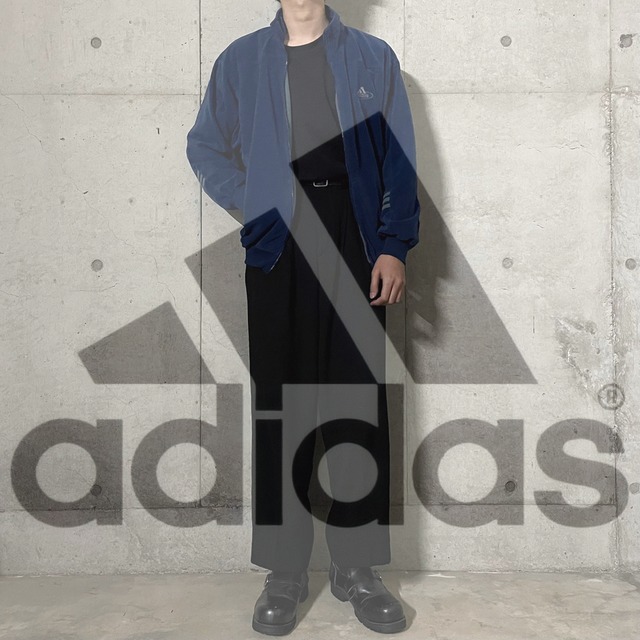 【adidas】logo embroidery velours track jacket(msize)0218/tokyo
