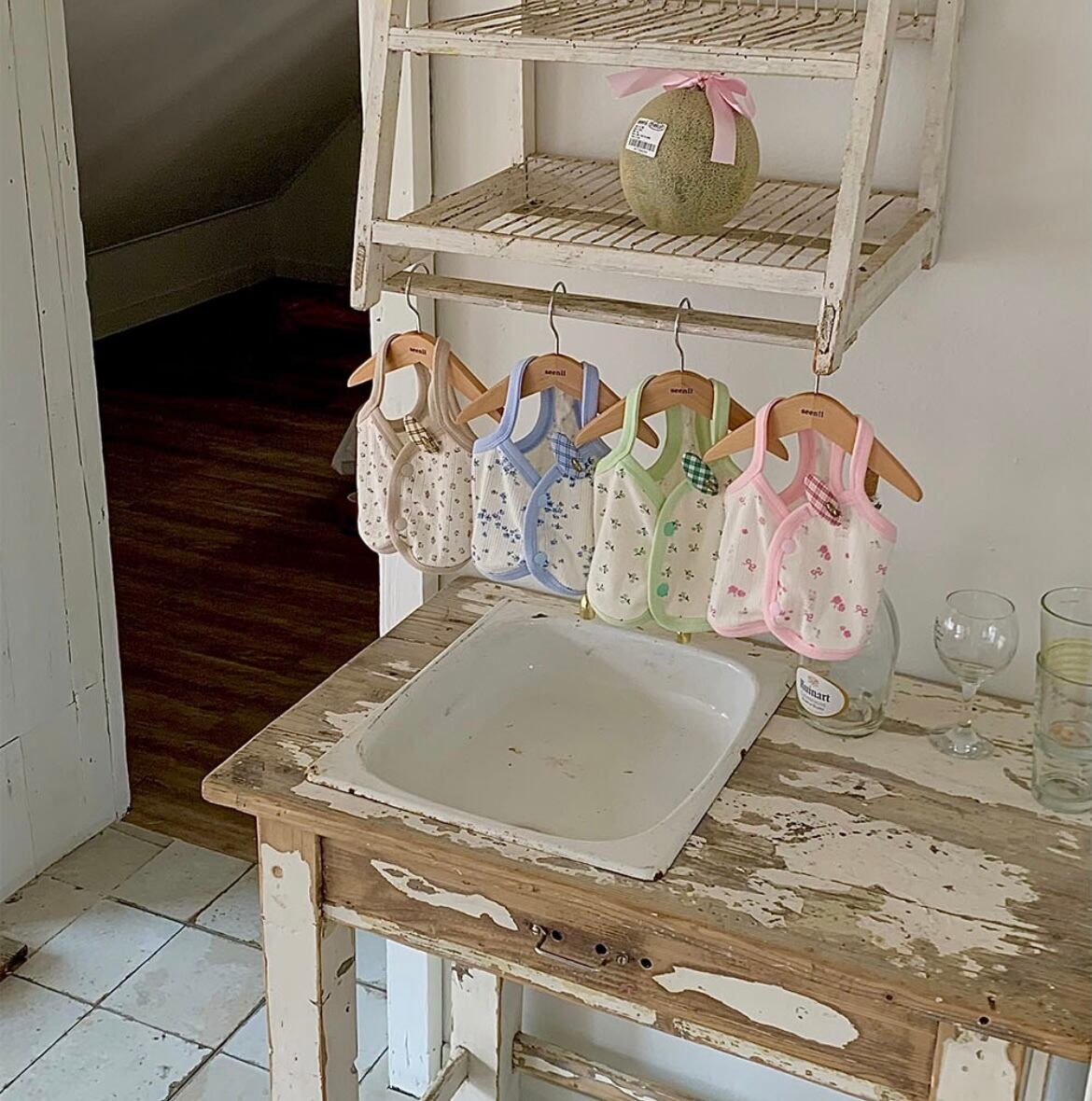 【seenii】pipo! crop top (beige)