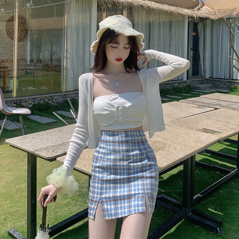 アイスシルクニットスモールカーディガンジャケットレディース夏薄手アウター長袖日焼け止めショートジャケット2020新作 ブラックストロベリース25102983282