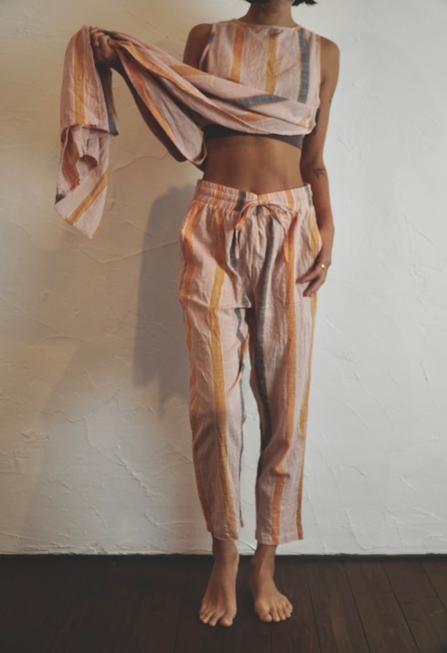 Soft Stripe — Tapered Pants (一点もの)