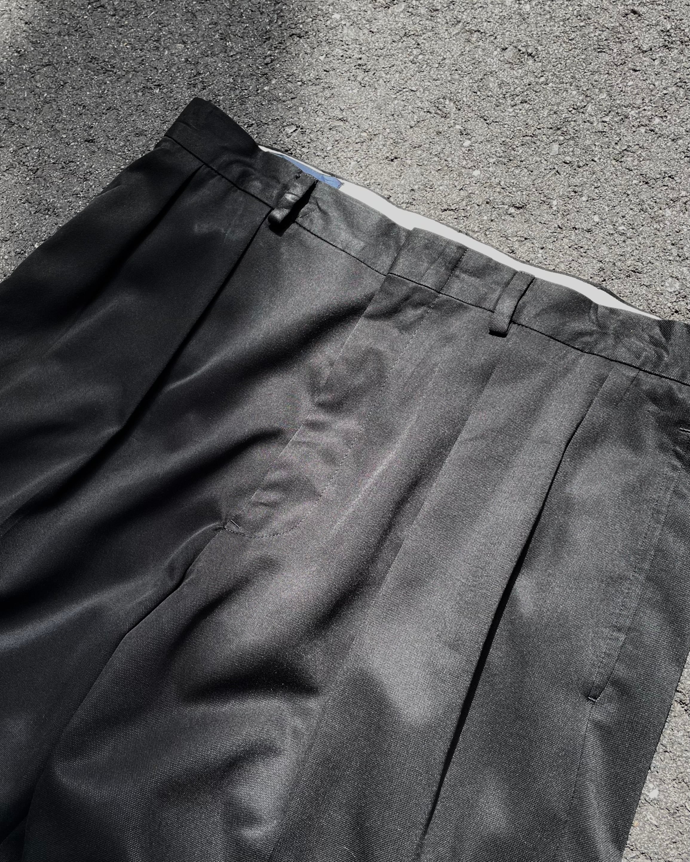 90s Ralph Lauren Wide Poly Slacks | VOLAR