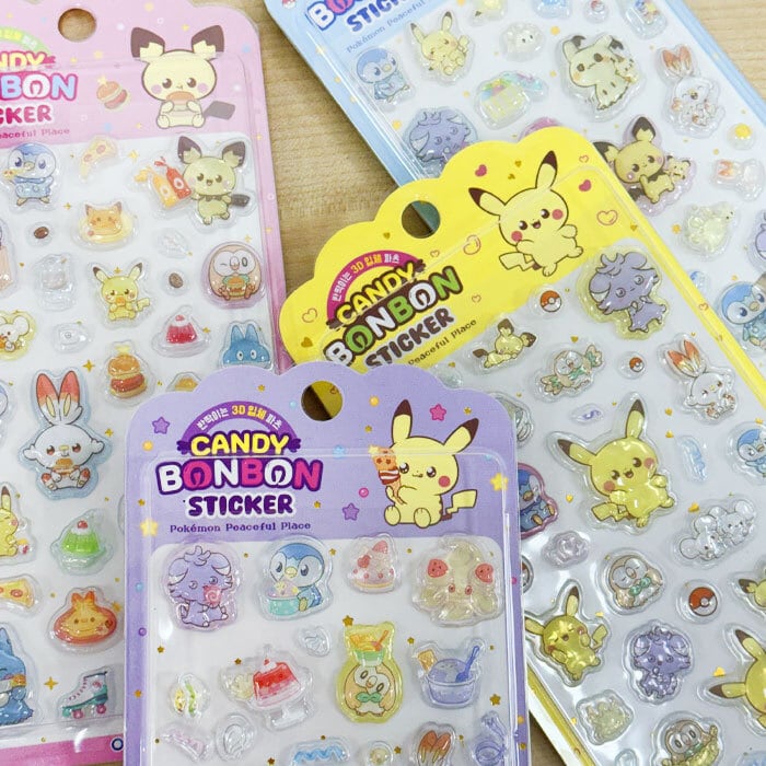 韓国限定正規品】ポケモンキャンディボンボンステッカー | シール