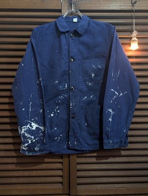 60s France LE MONT CARMEL Painter Work Jacket