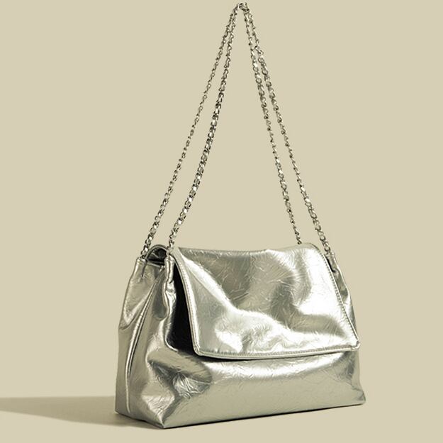Chain silver shoulder bag S93