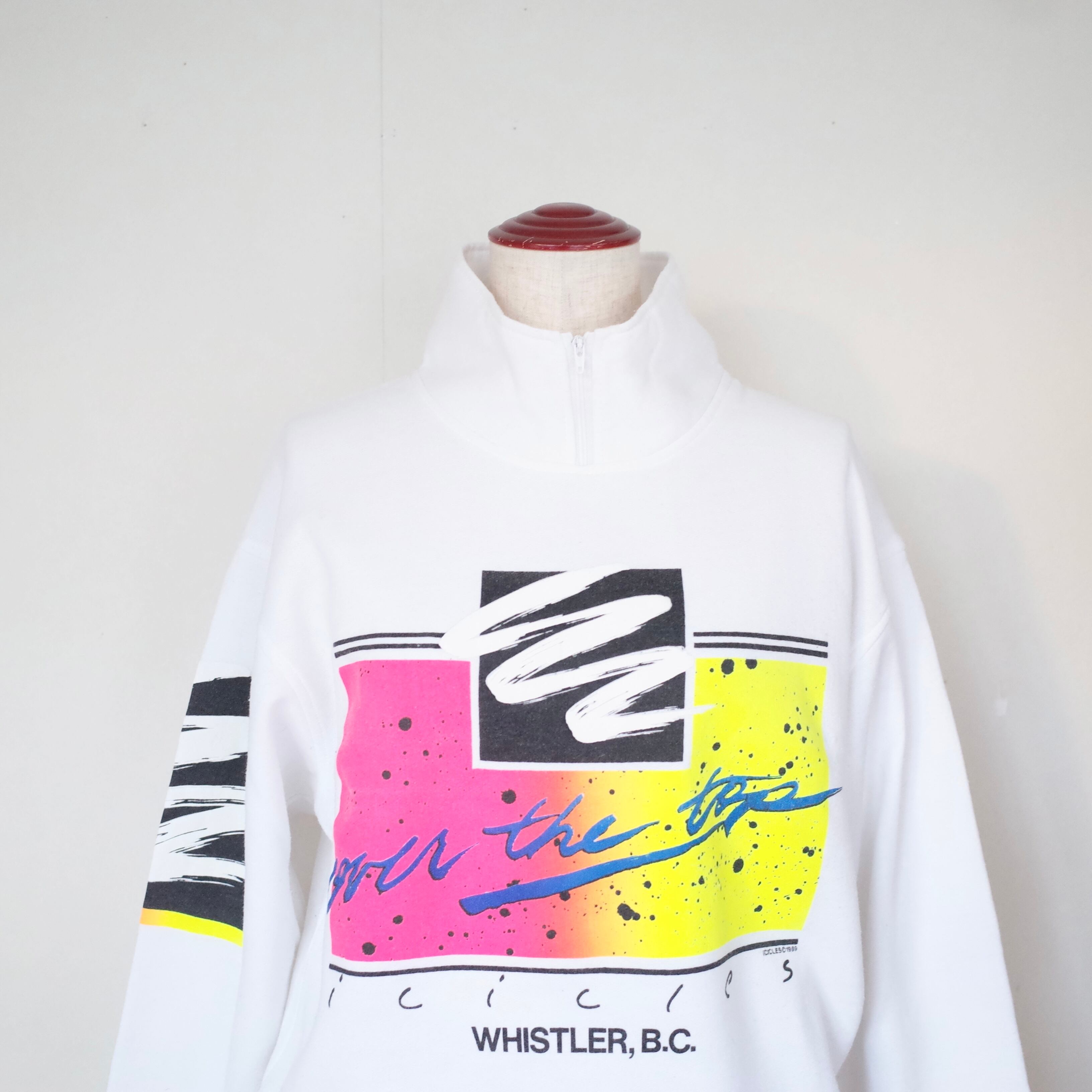 80s Canada neon print sweat